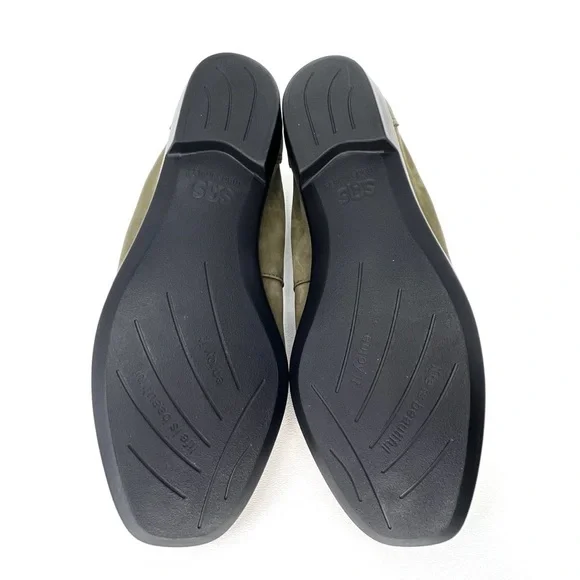 SAS Hope Slip-On Loafer Green Tundra Size 9 Medium Leather Moccasin Shoe sas EUC - Picture 10 of 13